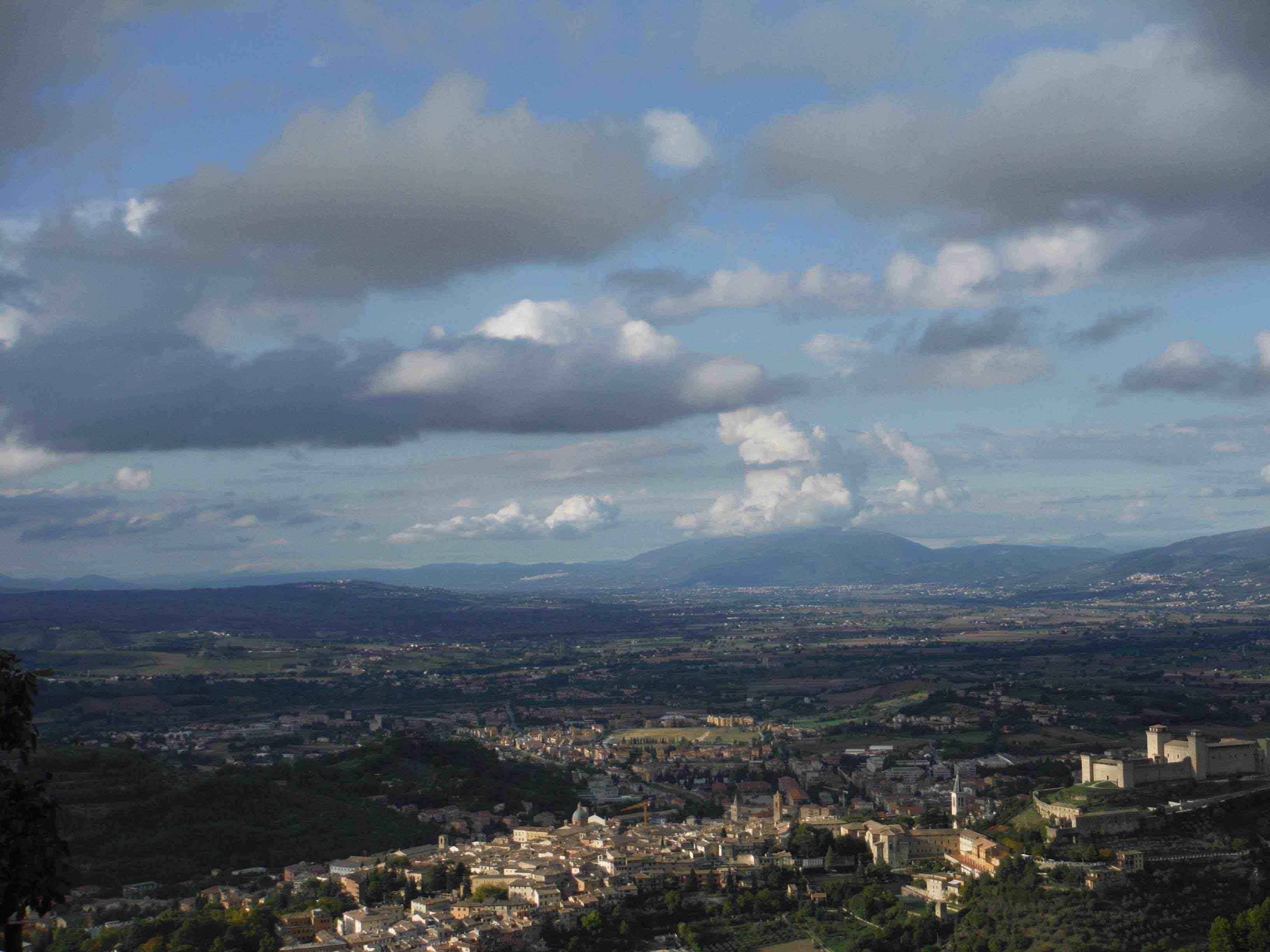 Monteluco Spoletotal Panoramablick