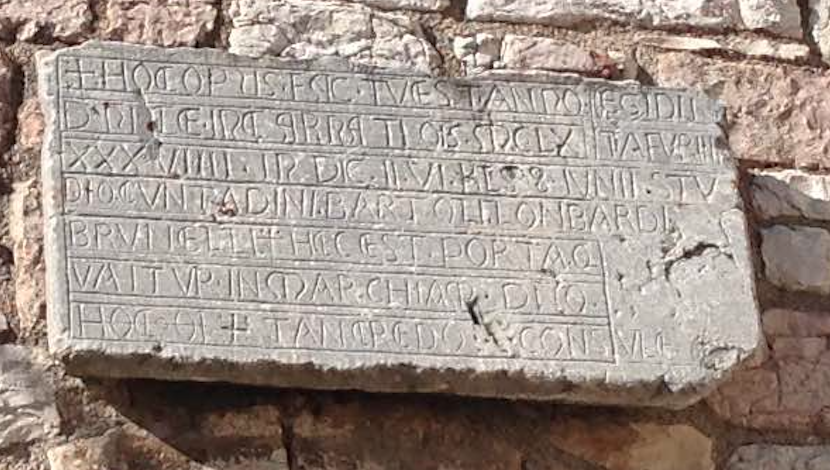 PortaPerlici Torinschrift