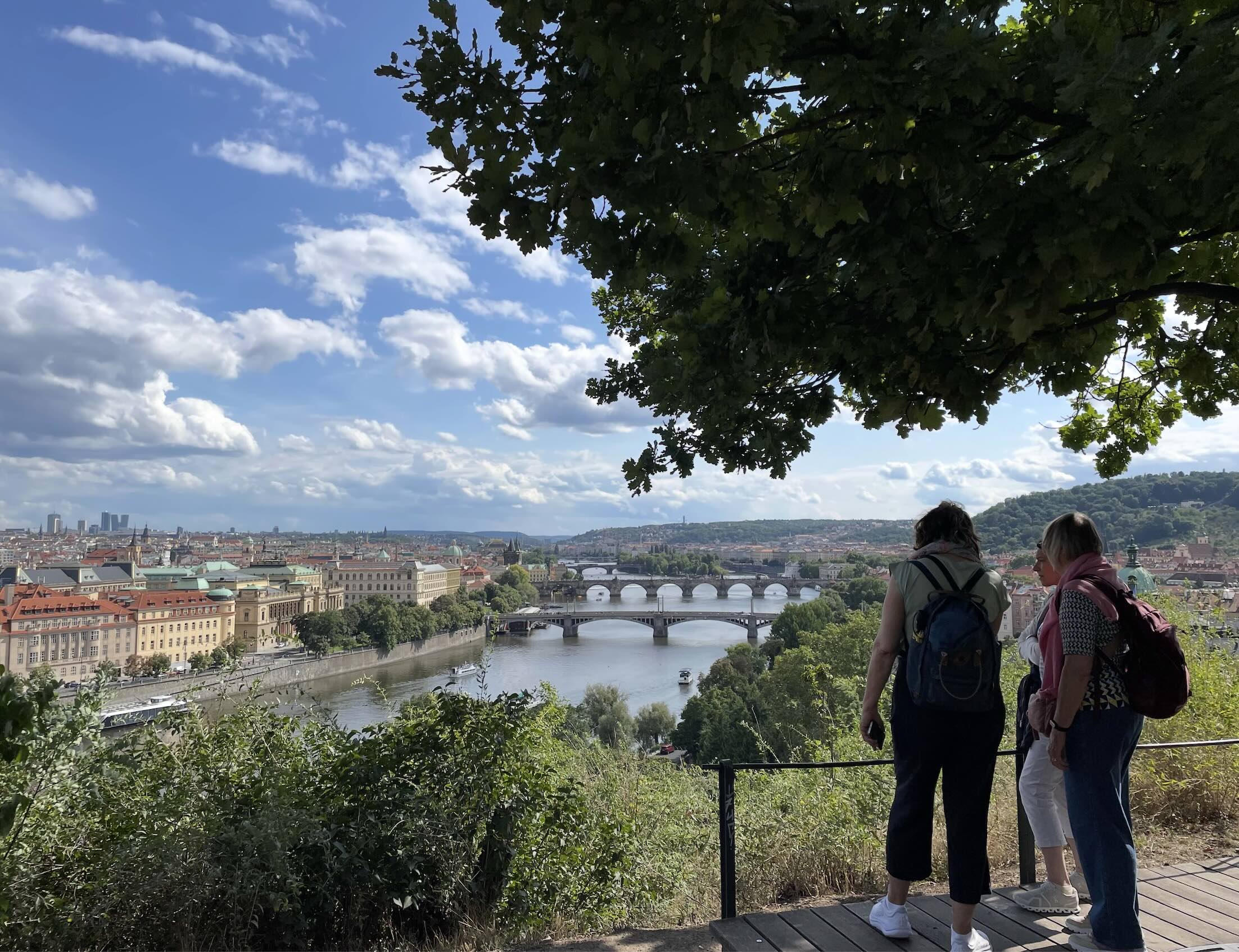 Prag Belvedere Moldau