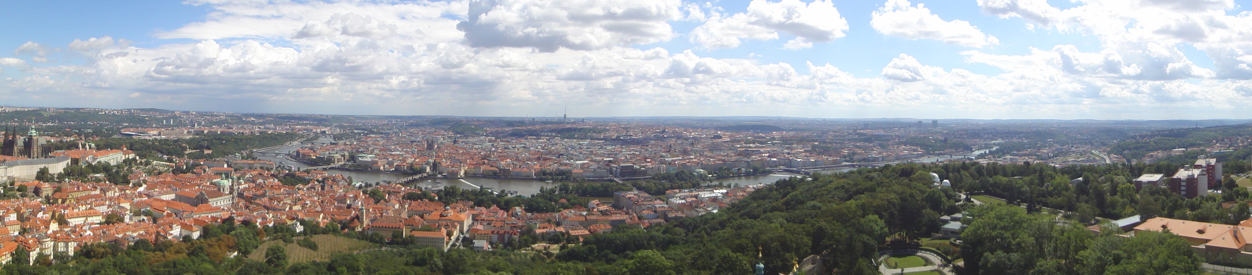 Prag Petřin Panoramablick