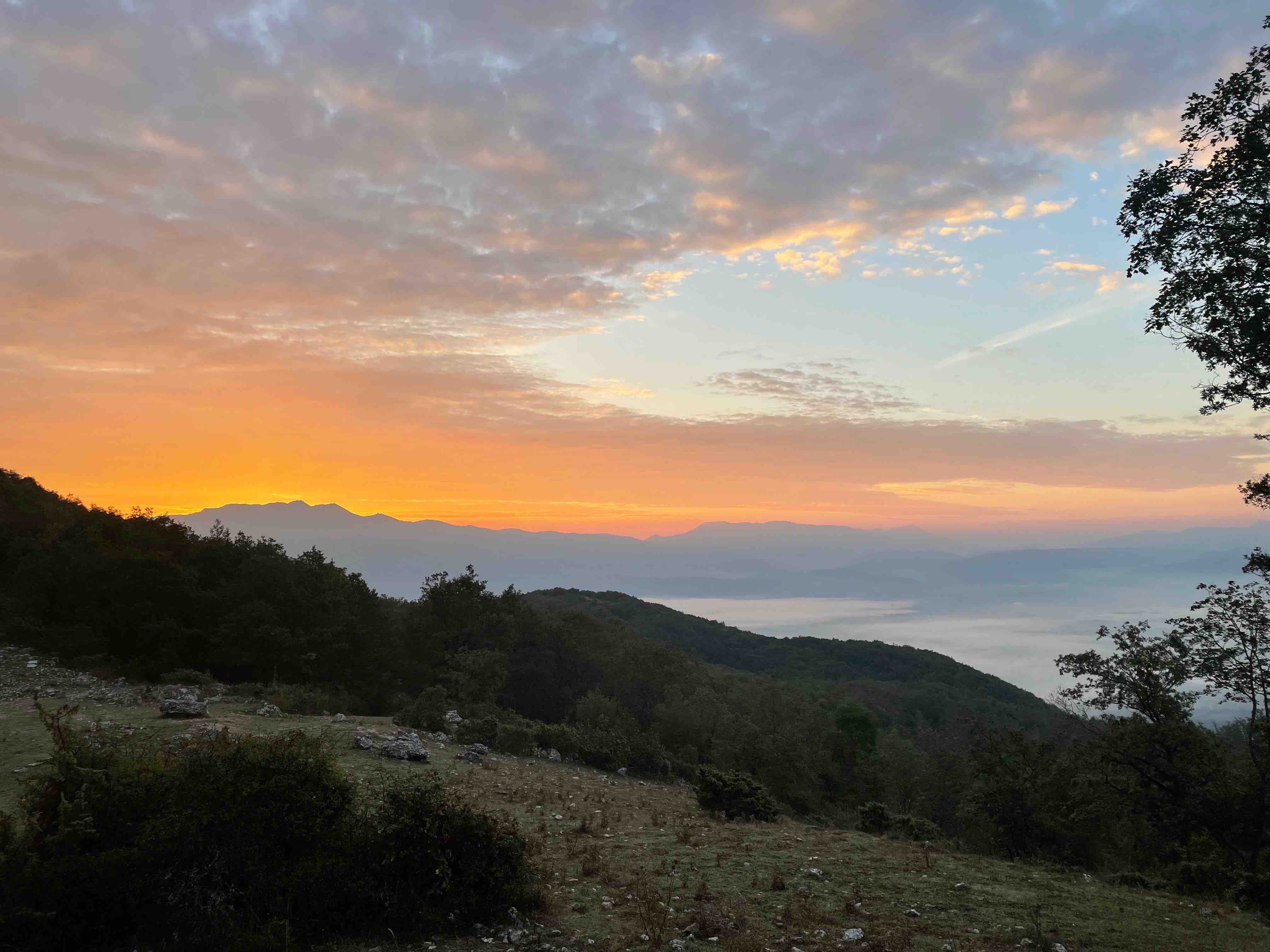 Rietitalpilgern 6 GreccioPrati sunrise