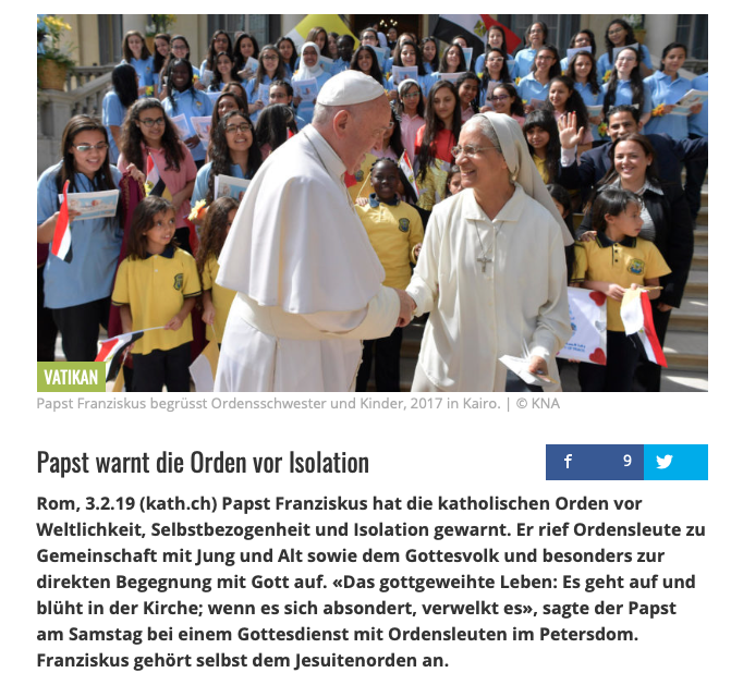 PapstFranz OrdenIsolation2019Feb3