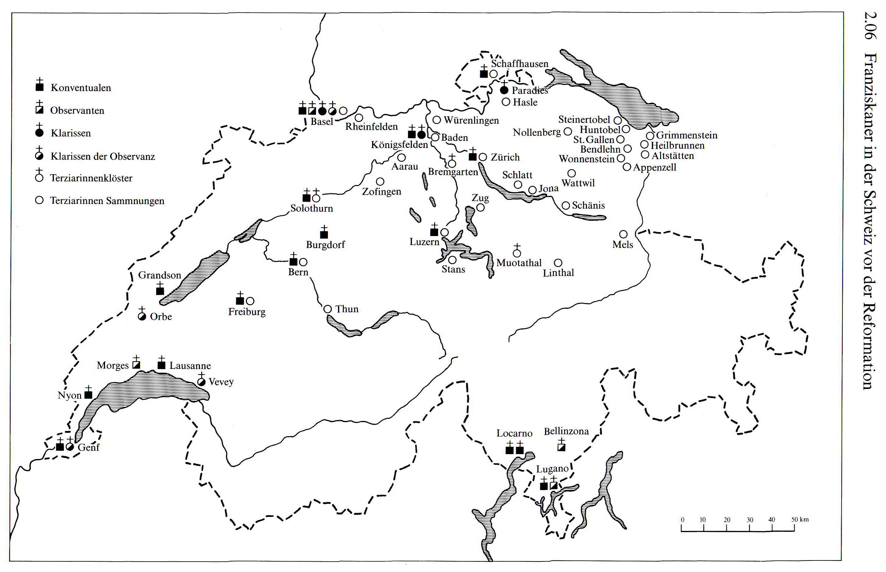 Schweiz-Franziskaner-Mittelalter